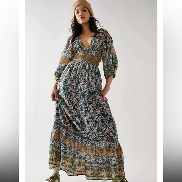 Free People | Dresses | Free People Golden Hour Border Maxi Dress | Poshmark